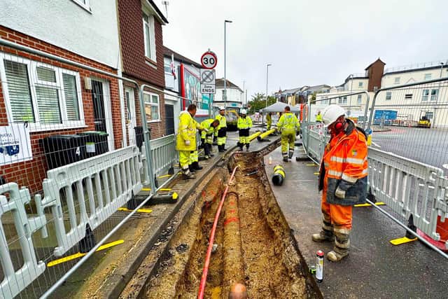 A project to upgrade the gas network in Eastney Road will now finish early thanks to successful partnership working