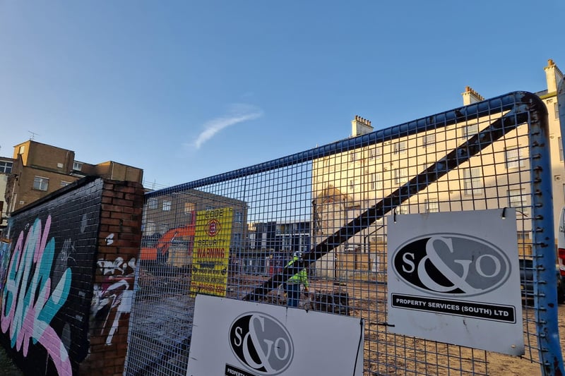 Work is underway at the former site of Debenhams in Palmerston Road, Southsea.