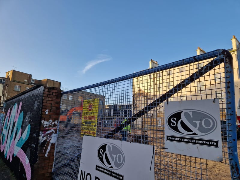 Work is underway at the former site of Debenhams in Palmerston Road, Southsea.