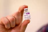 A vial of doses of the Oxford University/AstraZeneca Covid-19 vaccine is checked, as the first batch arrives at the Princess Royal Hospital in Haywards Heath. Picture: Getty Images