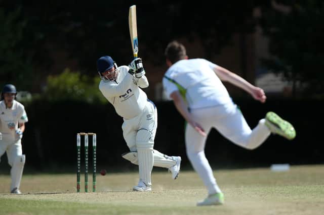 Hayling's Rob Cordell batting against Emsworth. Picture: Chris Moorhouse