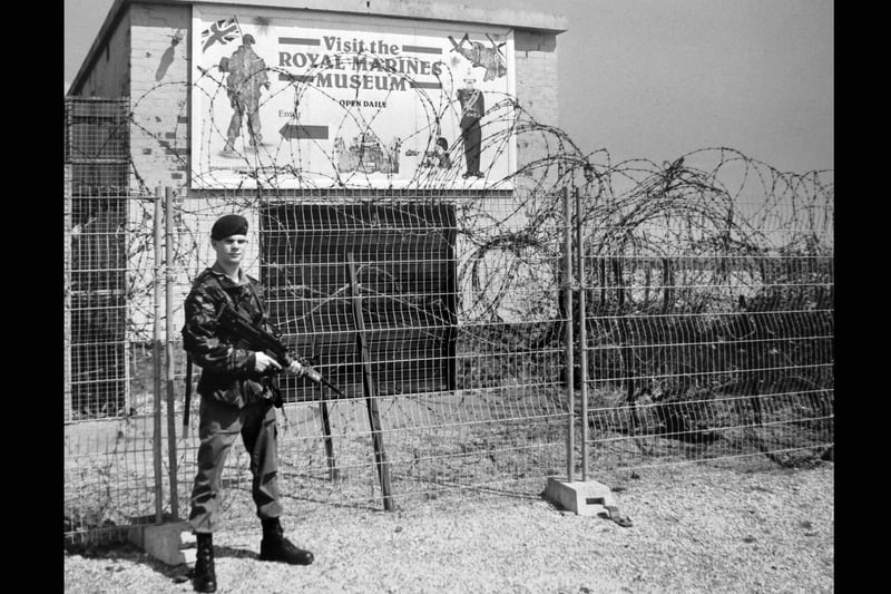 Royal Marines Museum old entrance January 1995