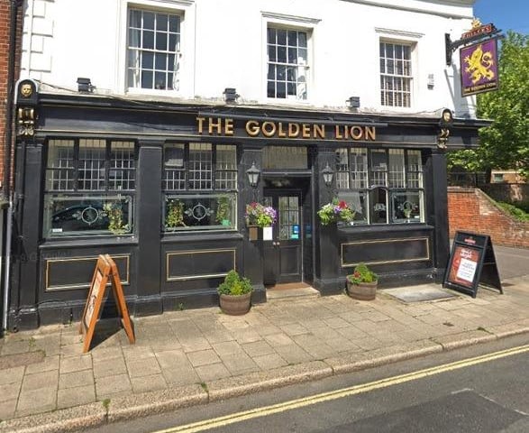 The Golden Lion, a pub at 28 High Street, Fareham was handed a four-out-of-five rating after assessment on July 6.