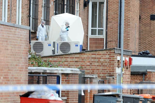 Tonbridge Street, Southsea, where a womans body was found on a flat roof on Monday, September 16.
Picture: Sarah Standing (160919-6110)