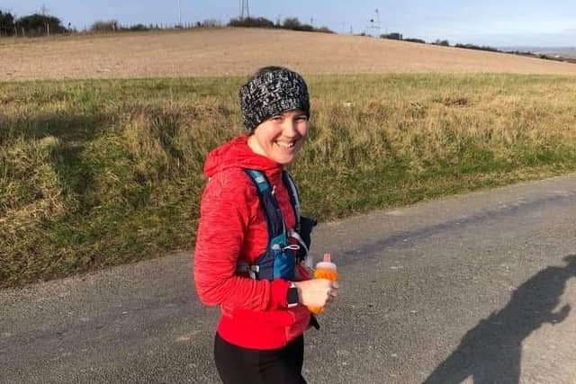 Natalie March, from Denmead, training to run her first marathon