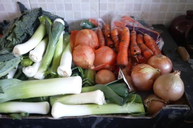 Hundreds of vegetables have been donated by allotment plot owners across Fareham. Picture: Steve Lucas.