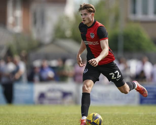 Pompey's Liam Vincent scored a hat-trick for Hampton & Richmond on Boxing Day - and still finished up on the losing side. Picture: Jason Brown/ProSportsImages
