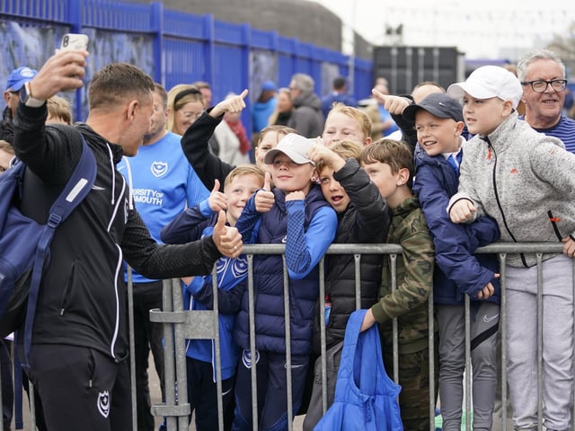 Jon Harley was proving popular among the fans before kick-off.