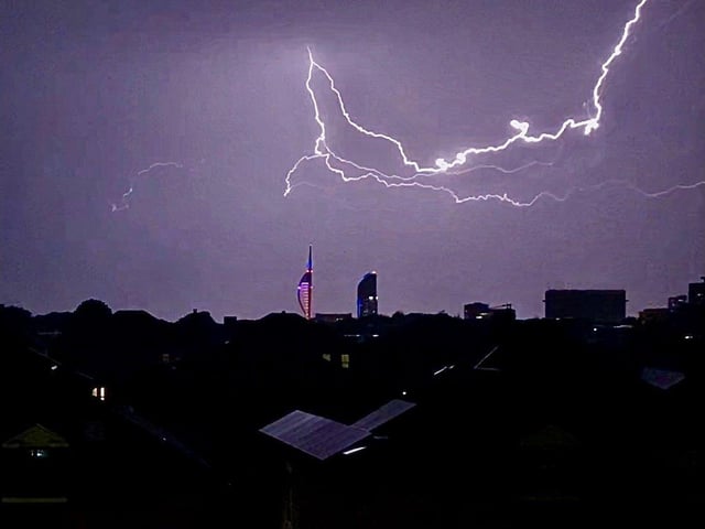 Taken from a flat in Victoria Road North by Kevin Farrow.