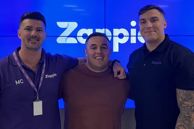 Michael Connolly of Zappie, Josh Mitchel of Hampshire Business Show and Jamie Pidgley of Zappie