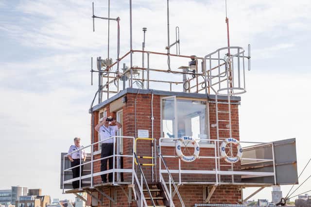 National Coastwatch at Fort Blockhouse, Gosport on Tuesday 30th August 2022
Pictured: GV of the signal tower, home of the National Coastwatch lookout station at Fort Blockhouse

Picture: Habibur Rahman