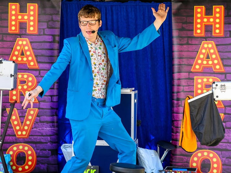 Harvo the Magician entertaining the crowds at Fareham Big Weekend. Picture: Chris Moorhouse (120725-)