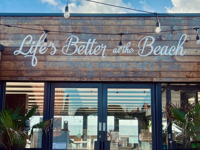 Southsea Beach Cafe on Eastney Esplanade, which is moving to Clarence Esplanade.