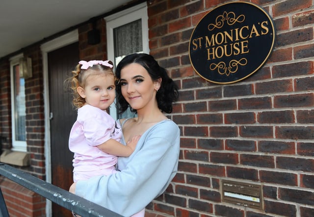 Portsmouth Churches Housing Association will benefit from the Comfort and Joy campaign this year.
Pictured is: Ellie Jay Jaundrill (19) with her daughter Ivy (2).
Picture: Sarah Standing (071220-9769)