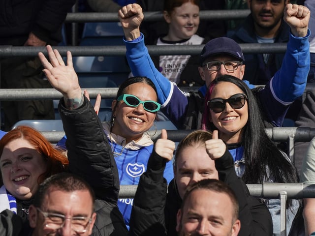 Pompey fans played a big role in carrying their team to a massive three points in their Championship survival battle against Blackburn Rovers.