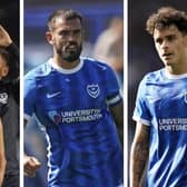 Pompey have big players missing for Port Vale like (L-R) Regan Poole, Marlon Pack and Alex Robertson.