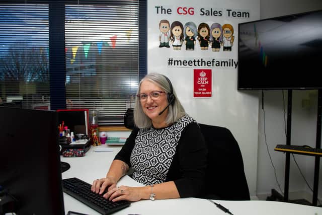 Karen Crundwell at her office at CSG, Fareham
