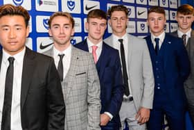 This season's crop of Pompey Academy scholars. Picture: Colin Farmery/ Portsmouth FC
