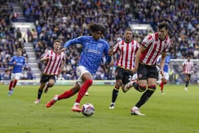 Ex-Liverpool winger Harvey Blair hasn’t featured for Pompey since November. Picture: Jason Brown/ProSportsImages