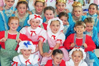 Dancers from the Jackie Everton School of Dance took part in the Jack and the Beanstalk performance on December 1996.