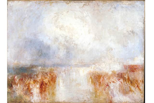 JMW Turner - The Disembarkation of Louis-Philippe at the Royal Clarence Yard, Gosport, 8 October 1844 
From the Tate Gallery