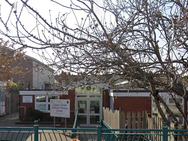 Corpus Christi Catholic Primary School had 66 per cent of pupils meeting expected standards for reading, writing and maths. The average score in reading was 107 and in maths it was 103.