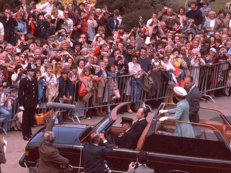 The crowds greet Queen Elizabeth outside Southsea Castle on her Silver Jubilee visit to Portsmouth in 1977 Picture: The News Portsmouth