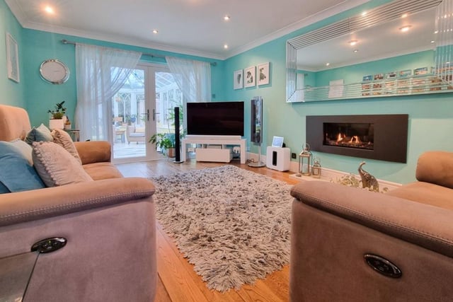 The listing says: "A modern, detached residence which is situated in an elevated location within an exclusive development of approximately 140 similar style and size homes."