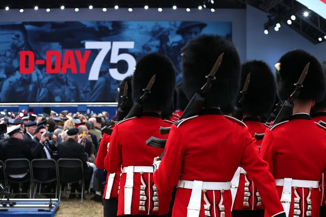 Guardsmen. D-Day 75 National Commemorative Event, Southsea Common, Portsmouth.