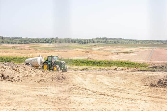 The ongoing work to create the new reservoir