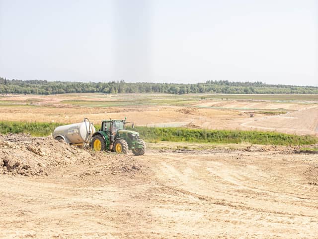 The ongoing work to create the new reservoir