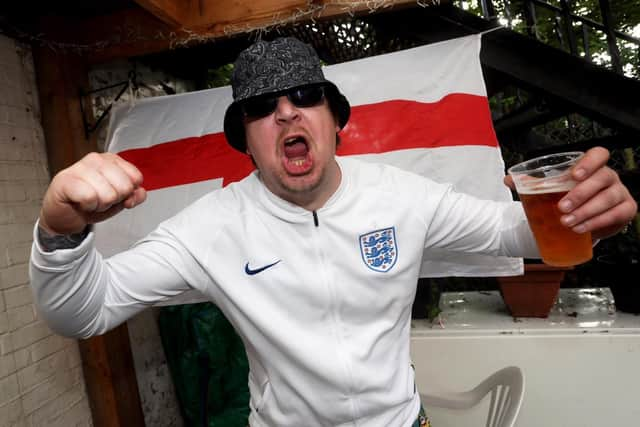 Fans at the Milton Arms in Portsmouth before the Euro 2020 semi-final between England and Denmark
Picture: Sam Stephenson