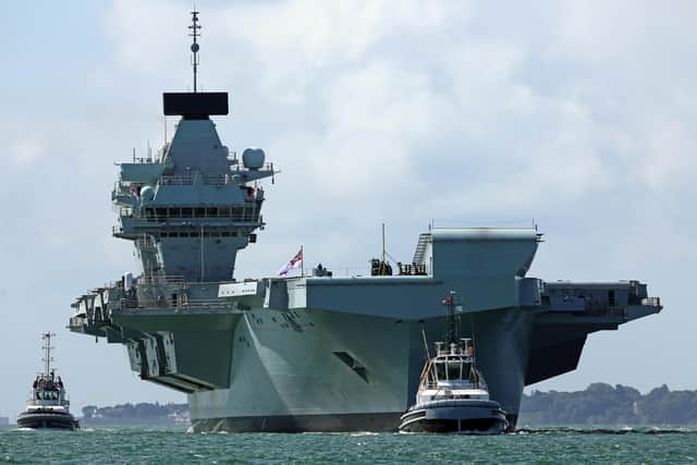 HMS Queen Elizabeth returning to her home port of Portsmouth 2nd July 2020. Picture: Bryan Moffat/bryanmoffat.com