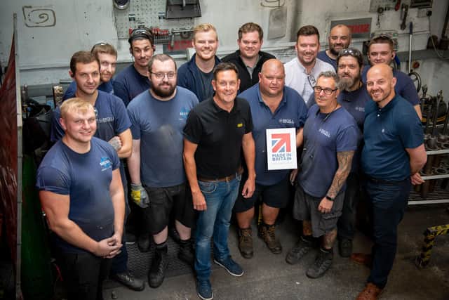 The team at Excell Metal Spinning Ltd.