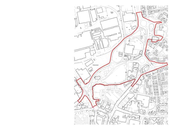 The area covered by the compulsory purchase order - now named New Landport