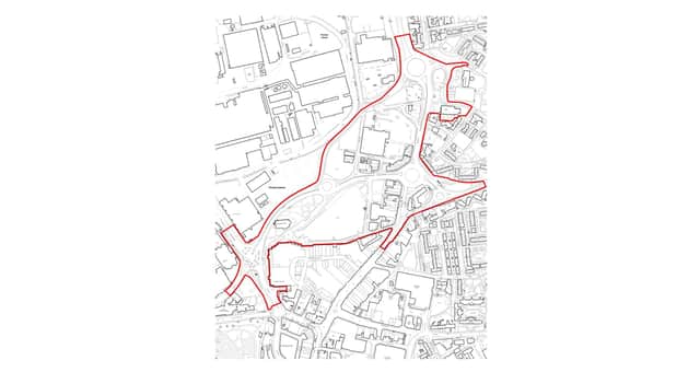 The area covered by the compulsory purchase order - now named New Landport