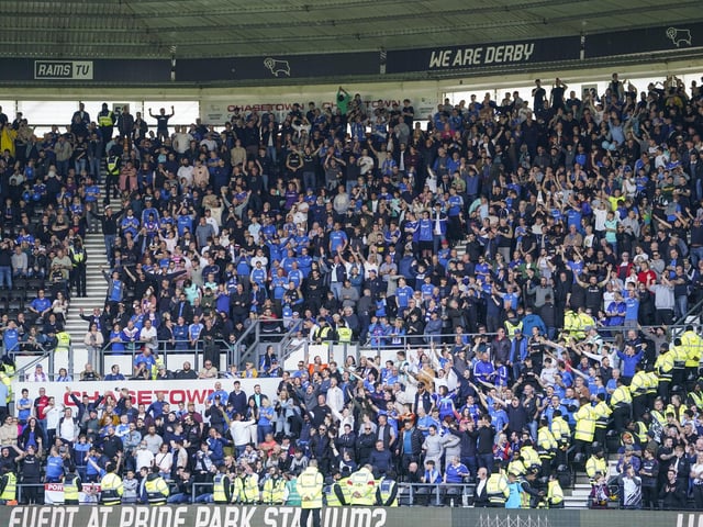 More than 3,000 fans made the trip to the Rams.