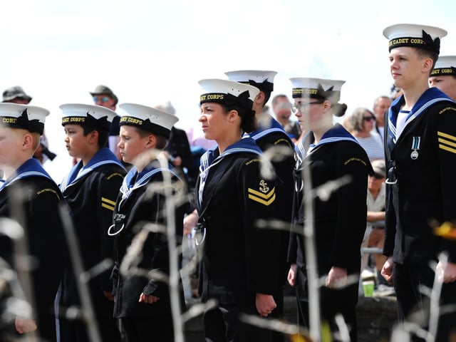 The annual D-Day memorial service took place at the D Day Stone near Canoe Lake, Southsea, on Thursday, June 6, 2024, to commemorate 80 years. Picture: Sarah Standing (060624-448)