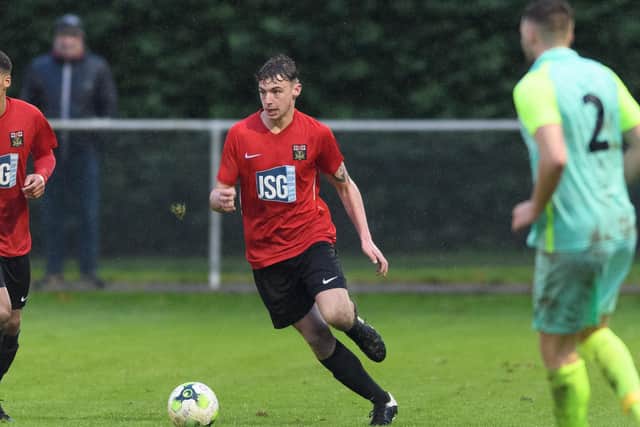 Fareham Town defender Archie Willcox netted a late leveller at Cowes. Picture: Keith Woodland (051220-546)