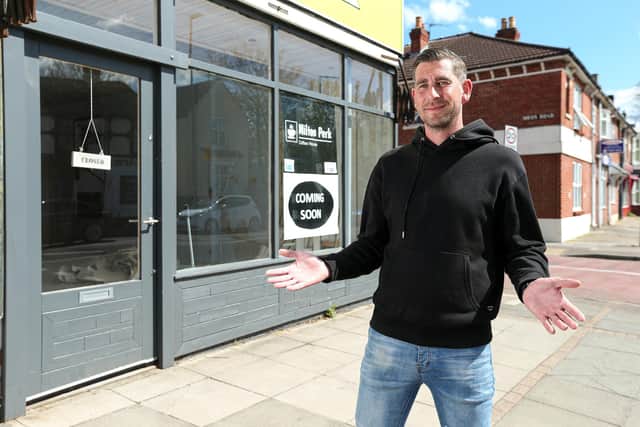 Shaun Carter plans to open Milton Perk Coffee House on the corner of Meon Rd and Milton Rd, in early June
Picture: Chris Moorhouse (jpns 040521-15)