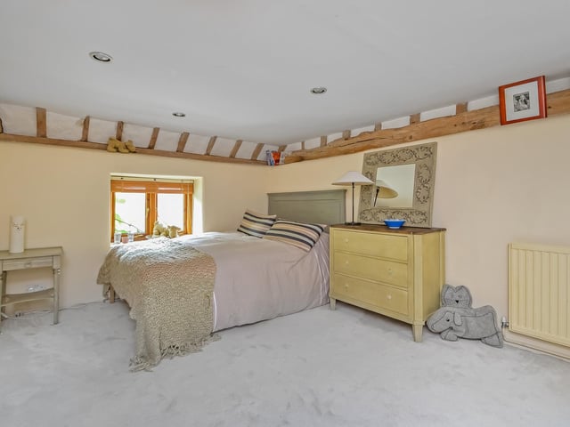 Springhead Barn is around 210 years old, but has become a comfortable modern home. Picture: Fine and Country