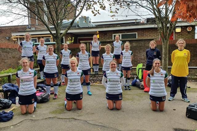 Havant Ladies in their new away kit ahead of a 5-1 win at Winchester.