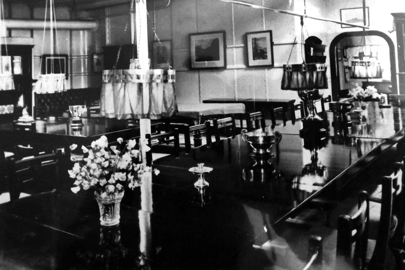 How the other half lived, the wardroom of HMS Hood in 1910.