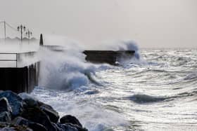 Storm Eunice in Portsmouth on Friday 18th February 2022Pictured: Storm Eunice in SouthseaPicture: Habibur Rahman