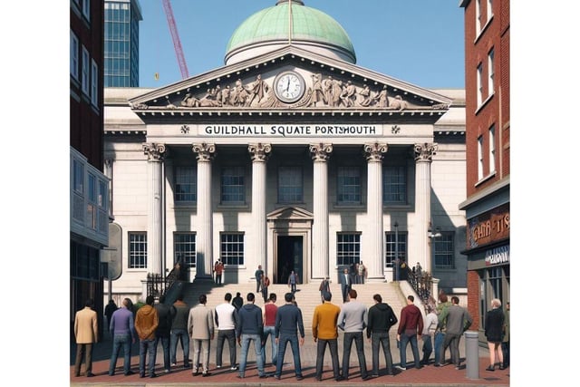This is what Portsmouth would look like if it was in Grand Theft Auto./ppPicture credit: Bing Image Create