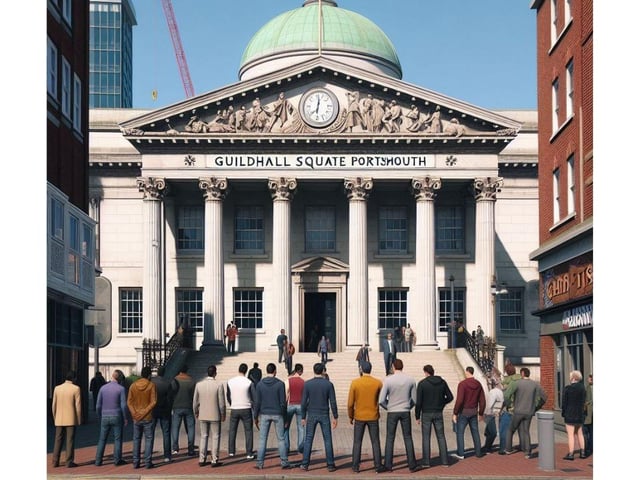 This is what Portsmouth would look like if it was in Grand Theft Auto. 
Picture credit: Bing Image Create