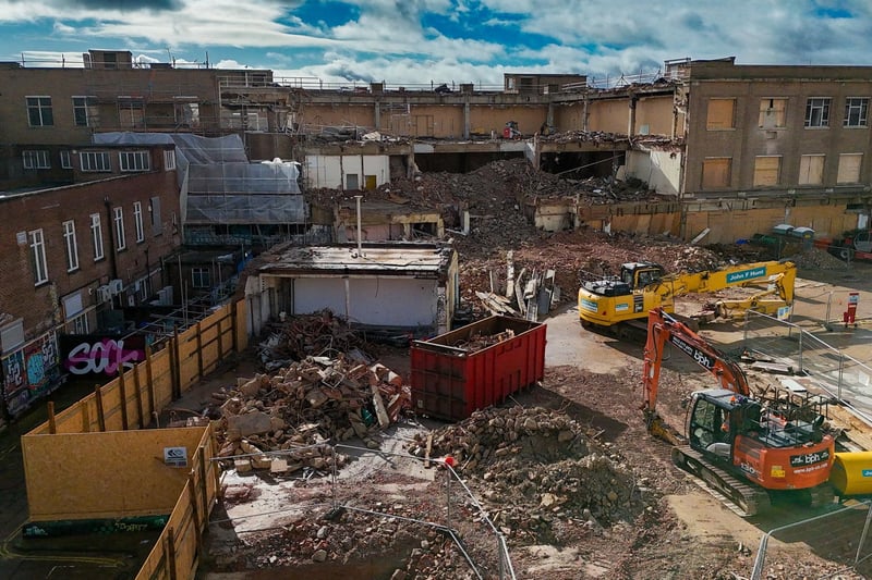 The former Debenhams store in Palmerston Road, Southsea - as captured by My Portsmouth By Drone.