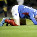 Ronan Curtis cannot believe Pompey's 3-3 draw against Coventry at Fratton Park in August 2019. Picture: Robin Jones/Digital South