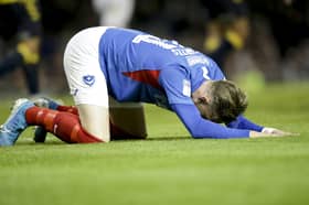Ronan Curtis cannot believe Pompey's 3-3 draw against Coventry at Fratton Park in August 2019. Picture: Robin Jones/Digital South
