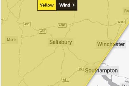 Yellow weather warning issued for parts of the county. Picture: Met Office